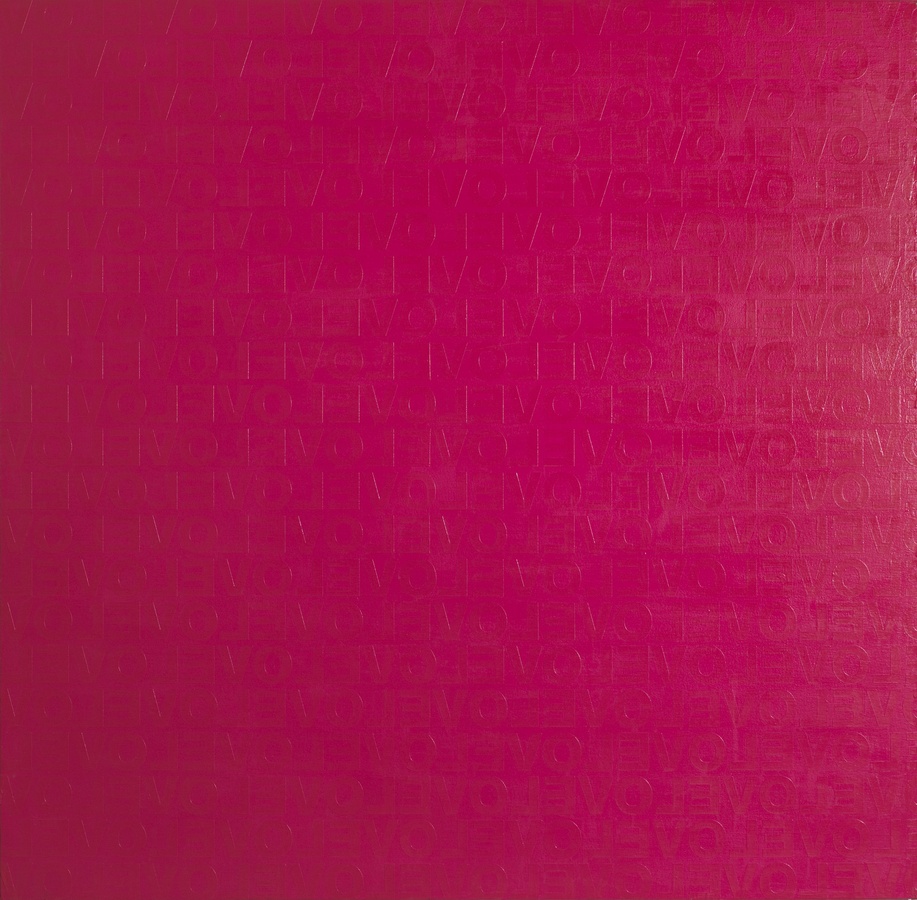 Pink Love #1, 2007 Acrylic on canvas 120 x 120 c