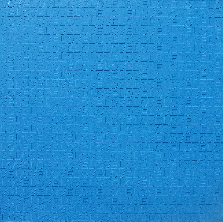 BLUE IN LOVE #1, 2009 Acrylic on canvas 150 x 150cm