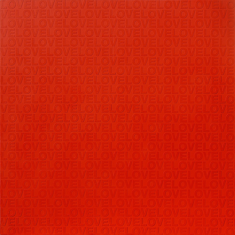 RED IN LOVE #1, 2009 Acrylic on canvas 150 x 150cm