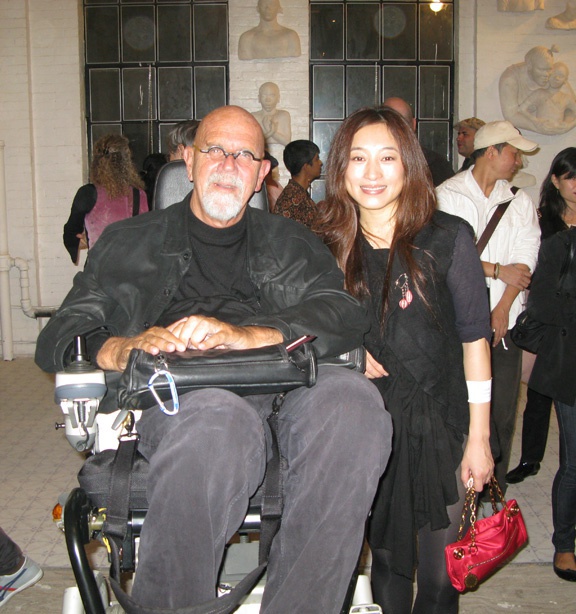 Aijing with Chuck Close