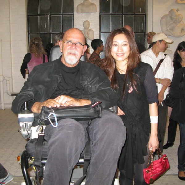 Aijing with Chuck Close